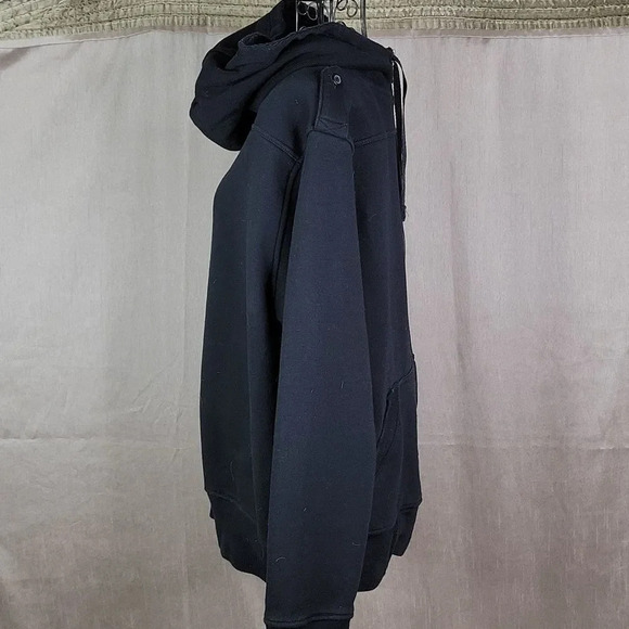 APT. 9 Zip Up Black Hooded Jacket Medium - Picture 5 of 7